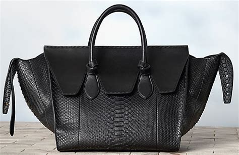 celine tie black grained brag my bag